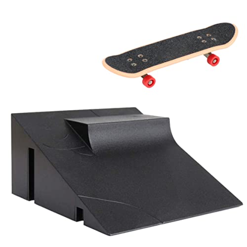 Cndiyald Finger Skate Park Finger Ramp Park Mini Fingerplatten Skate -Teile Set Spielzeugzubehör Schwarz für Kinder Erwachsene Kinder von Cndiyald