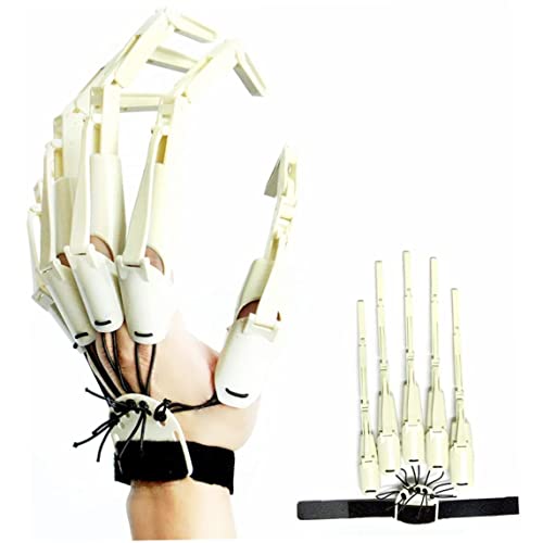 Cndiyald Halloween -artikulierte Finger, gruselige Skelettknochenklauen -Geisterhand -Handrealistik, die beste Halloween -Ausrüstung ((weiße, Linke Hand) Halloween -Dekoration von Cndiyald