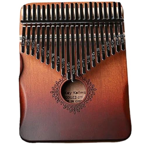 Cndiyald Kalimba 21 Key, Finger Marimba -Instrument, hölzerne Kalimba -Daumen Klavier, tragbarer Daumen Klavierstil 1, Musikinstrument Marimbas Blume von Cndiyald