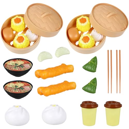 Cndiyald Kinder Food -Spielzeug, Plastik Chinese Dim Sum Kinderspielzeug, tun Food Toys, Kinderküchen -Spielset, Spielzeug Essen für Kinder von Cndiyald