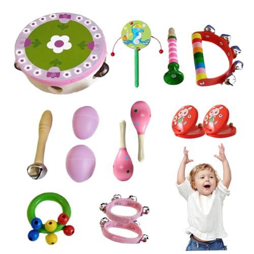 Cndiyald Kinder Musikspielzeug Kleinkind Musikinstrumente für Mädchen 14pcs/Set Kids Musical Instrument von Cndiyald