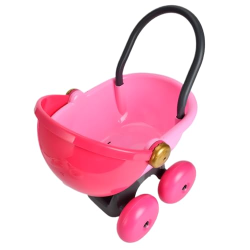 Cndiyald Klassischer Puppenwagen, Babypuppenwagen, tragbarer Puppenwagen, Babypuppenwagen für Kleinkinder, Kinderwagen für Puppen, Spielzeugwagen für Babypuppen von Cndiyald