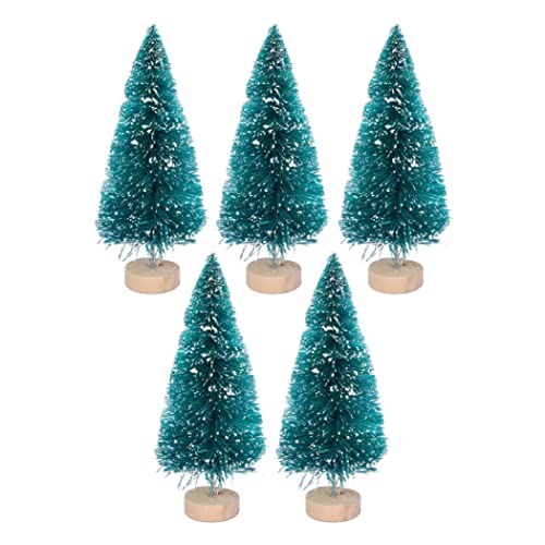 Cndiyald Künstlicher Weihnachtsbaum Miniatur Weihnachtsbaum Puppenhaus Schnee Weihnachtsbaum Künstliche Kiefern 5pcs 6 cm von Cndiyald