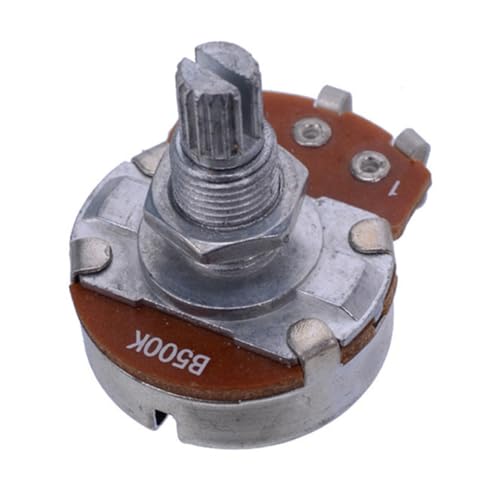 Cndiyald Mini -Gitarre Potentiometer Lineare Taper -Töpfe mit Bajonett L15mm Kurzwelle für Elektro -Bass -Gitarrensteuerung Teile B500K Potentiometer von Cndiyald