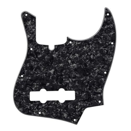 Cndiyald Musikinstrumentenzubehör 10 Loch Pickguard 4 Ply -Kratzer für amerikanische/mexikanische Standard -Kotflügel 4 -String -Modellgitarre (Schwarze Perle) von Cndiyald