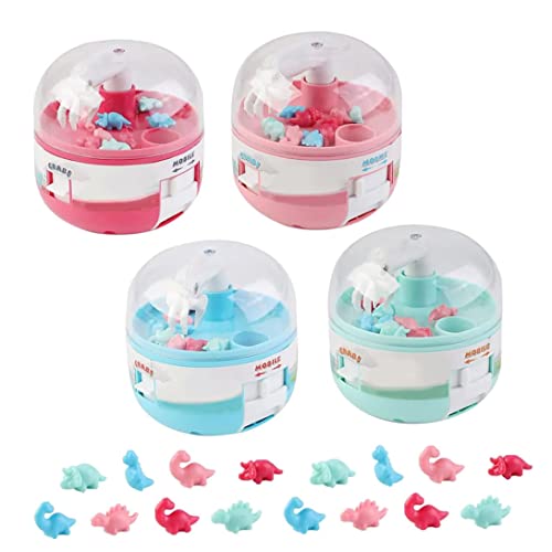 Cndiyald Niedliche Dinosaurier -Grabber -Maschine 4PCS Mini Claw Machine, niedliche Dinosaurier -Grabber -Maschine, Miniatur Dinosaurier Fänger Arcade -Spiel für Kinder im Alter von 3+ Heimreisen von Cndiyald