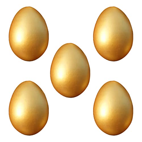 Cndiyald Ostereier Holz Golden Ei Spielzeug DIY Malmalerei Osterei Osterdekoration Geschenk 5pcs Simulation Goldenes Ei von Cndiyald