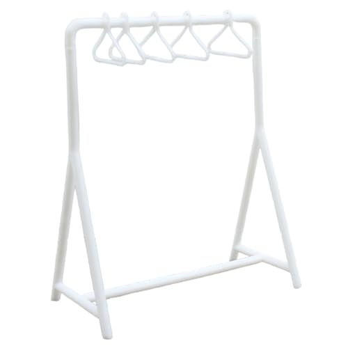 Cndiyald Puppenbekleidungsregal, Puppenkleidung Aufbewahrung mit 6 Kleiderbügel, Mini -Kleidungsständer, Holzbügel Dollhouse Cndiyald Puppenbekleidungsregal, Puppenkleidung Aufbewahrung mit 6 Kleiderbügel, Mini -Kleidungsständer, Holzbügel Dollhouse von Cndiyald