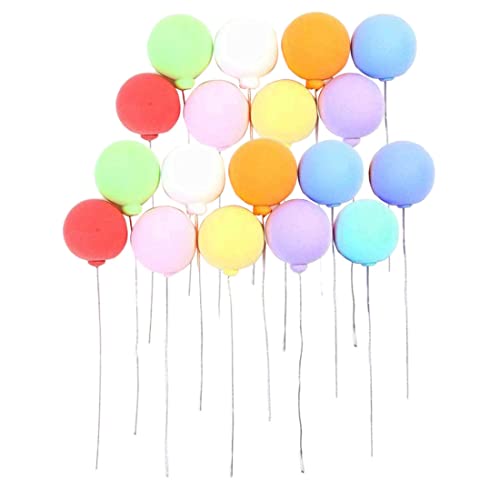 Cndiyald Puppenhausballons Puppenhausballons 1/12 Miniatur bunte Luftballons DIY Landschaftsgestaltung Dekoration 18pcs von Cndiyald