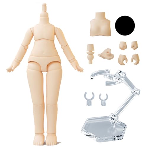 Cndiyald Puppenkörper, bewegliche Gelenkpuppe, 1/12 bewegliche Gelenkkugelgelenkpuppe 4,3 Zoll, nackte Körperbewegung Doll Spielzeug, Bewegungsverbindungs ​​-Aktion, Doll Body Factory Puppenmodell von Cndiyald