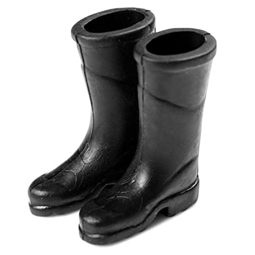 Cndiyald Puppenregenstiefel Modell Spielzeug Mini Simulation 1:12 Puppenhaus Mikroschuhe für BJD -Dekoration Accessoire, niedliche Mini -Regenstiefel von Cndiyald