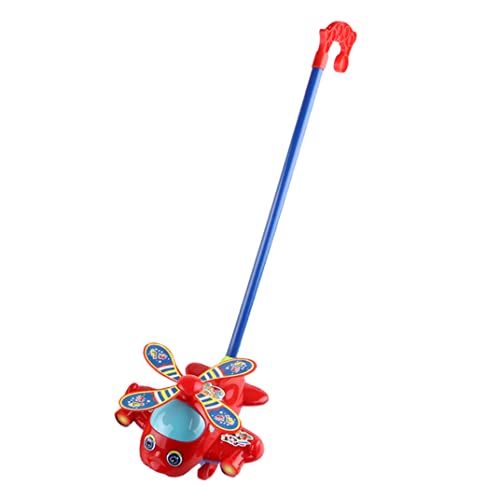 Cndiyald Push Along Toys Baby Pushing Airplane Toy with Long Handle Walking Toy for Toddlers von Cndiyald