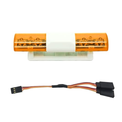 Cndiyald RC -Auto LED Light RC Blinklichtauto Modell LED 360 Grad Dreh der Polizei Lichtstrobe -Lampe für RC -LKW Orange von Cndiyald