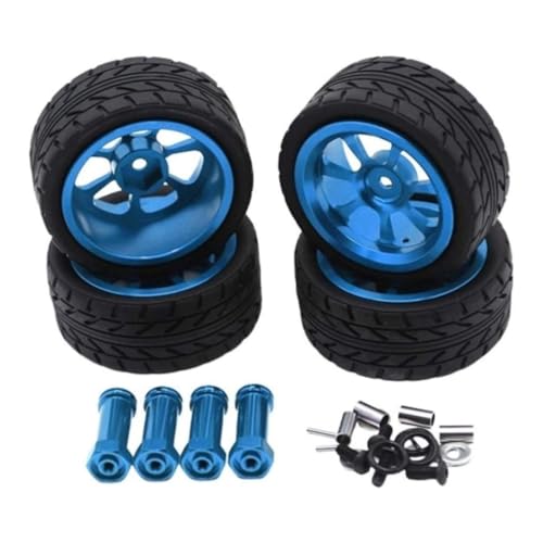 Cndiyald RC Car Wheel Felgen 1/18 RC -Modell Hub -Teile mit Wltoys 144001 A959 A949 A969 A959B Blue Hub von Cndiyald