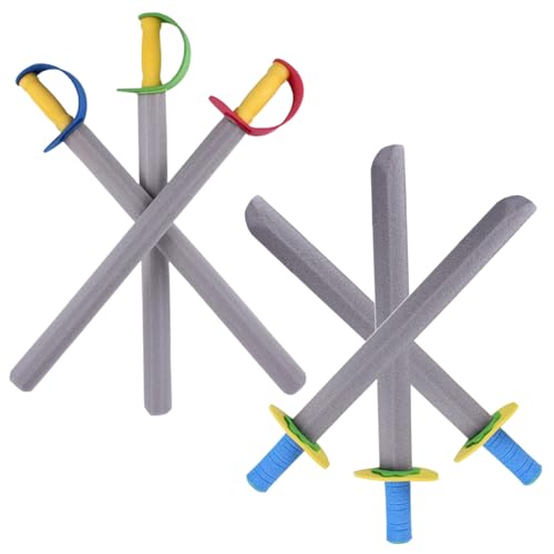 Cndiyald Schaumspielzeugschwert, Schaumpiratenschwert für Kinder, 6 -pcs -Schwertschwert für Kinder, Schwertschwert für Schaummesser, Cosplay -Schaumschwerte von Cndiyald