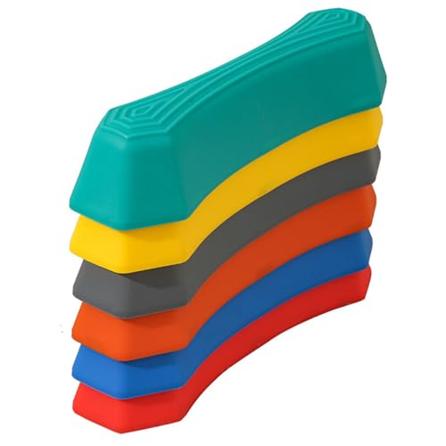 Cndiyald Sprungbrettsteine ​​für Kinder, 6 -pcs -Plastikbalance -Stufen, Kinderbalance -Steine, stapelbare Gleichgewichtsblöcke, stapelbare Kleinkindsteine von Cndiyald