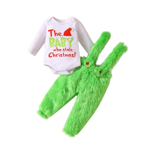 Cndiyald Weihnachtskostüme für Jungen und Mädchen Weihnachts-Cosplay-Kostüme stehlen Weihnachtskostüme Baby-Overall T-Shirts Pelzige Hosen von Cndiyald