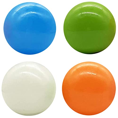 Cndiyald Decke klebrige Kugeln 4,5 cm leuchtende leuchtende Tress Reliefbällchen Kinder Spielzeug 4pcs von Cndiyald