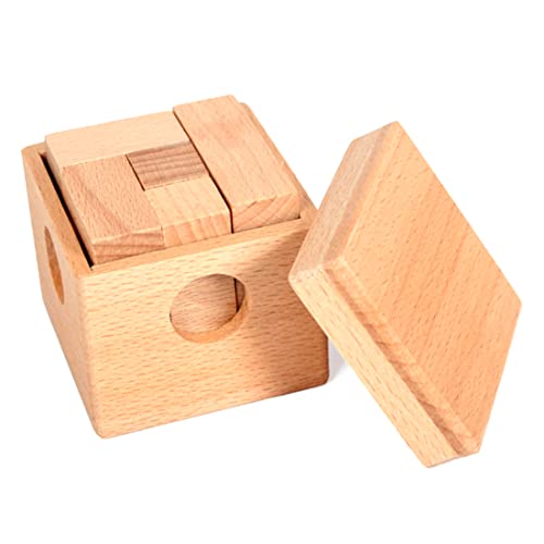 Holzrätsel 1PC Holz Soma Würfel Puzzle Spielzeug Holzhirn Teaser Puzzle Box Mathe Puzzle Spielzeug Geschenk für Kinder und Erwachsene von Cndiyald
