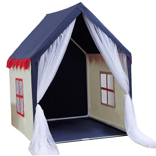 Cndiyald Kinderzelt 49x39x51inch Indoor -Spielzelt für Kinder atmungsaktives Spielhaus mit Fenstern und weißem Mesh Dooor für Kindergeschenk, Zelt für Kinder von Cndiyald