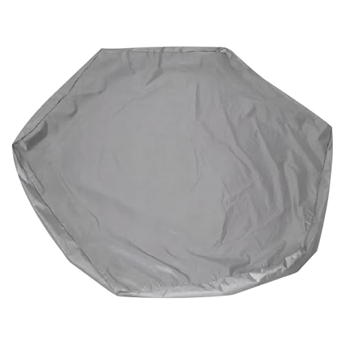 Cndiyald Sandkastenabdeckung Sandkastenabdeckung wasserdichtes hexagonales 55x43inch 210d Oxford Stoffkastenabdeckung UV -Schutz staubdes Dachzug Schließkordel Sandkastenabdeckung für Outdoor, Grau von Cndiyald