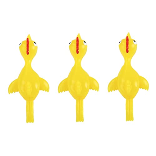 Slingshot Chicken Toy Chicken Catapult Spielzeug stetige Fliegende Hühner Kinder schnippen EIN Huhn für Kinder 3pcs von Cndiyald