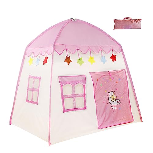 Cndiyald Spielen Sie Zeltkinder Spielen Sie Zelt Prinzessin Castle Up Play Tent Large Fold Children Playhouse für Indoor Outdoor von Cndiyald