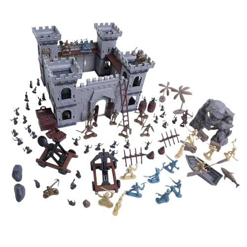 Cnrfeoap Abenteuer Wartet Auf Knights and Castles Toy Soldiers Playset Tragbares Accessoire Handwerk Für Kinder Täglich Gebrauch von Cnrfeoap