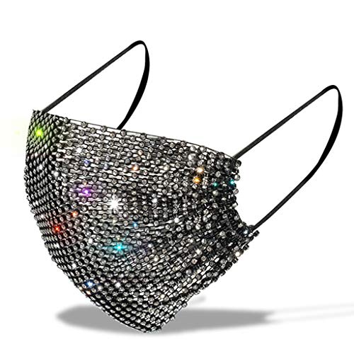 Cnrfeoap Für Strass-Gesichtsdekoration, Schmuck, Kristall, elastisch, modische Gesichtsbedeckung, Party, Halloween, Cosplay, Kostüm von Cnrfeoap