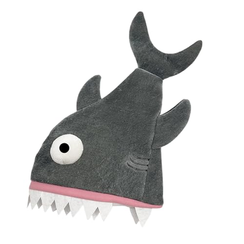 Cnrfeoap Lustiger Fischhut Für Erwachsene Plüsch Marine Animal Winter Warme Kappen Halloween Accessoires Bühne Auftritte Kopfbedecke von Cnrfeoap