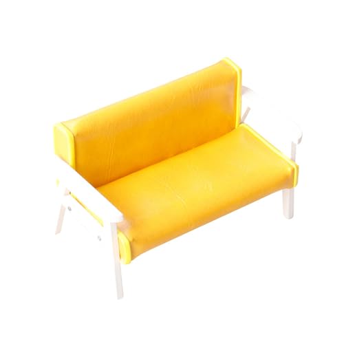 Elegante Miniaturleder Couch Rostem Holzsofa Stuhlspielzeug Für Puppenhäuser Dekoration 1 12 Skala Lounges Zimmerspielzeug von Cnrfeoap