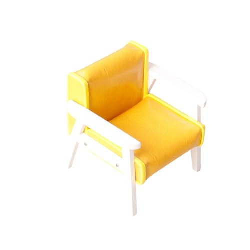 Elegante Miniaturleder Couch Rostem Holzsofa Stuhlspielzeug Für Puppenhäuser Dekoration 1 12 Skala Lounges Zimmerspielzeug von Cnrfeoap