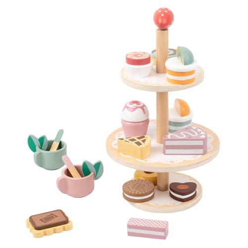 Holz Nachmittag Tea Party Spielzeugküche Tound Spielen Food Cognitions Vorschulen Bildungsspielzeuggeschenk Für Kleinkinder Mädchen Mädchen von Cnrfeoap