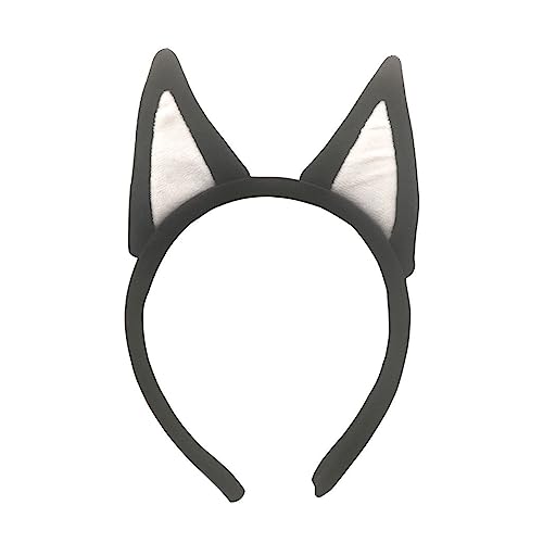 Karnevals-Haarreif mit Schäferhund, Ohren, für Damen, Make-up-Stirnband für Halloween, Cosplay, Haarschmuck von Cnrfeoap