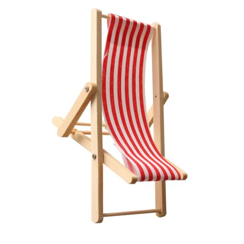 Pädagogische Dollhouses Beach Stuhl Miniaturen Holz Lounger Spielzeug So Tun Realistische Modell Deck Stuhl Modell Größe von Cnrfeoap