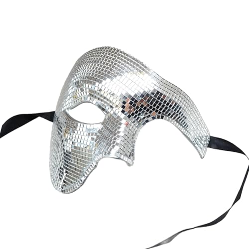 Stilvolle halbe Gesichtsbedeckung für Festivals, Versammlungen, Halloween, Party, Maskeraden, Ball, Kostüm, Abschlussball, Accessoire, auffälliges Partyzubehör Stilvolle halbe Gesichtsbedeckung für Festivals, Versammlungen, Halloween, Party, Maskeraden, Ball, Kostüm, Abschlussball, Accessoire, auffälliges Partyzubehör von Cnrfeoap