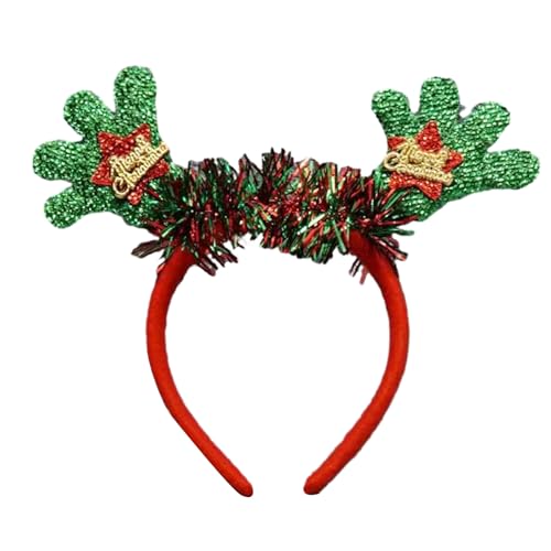 Stirnbänder mit weihnachtlichem Tierhorn, Haarschmuck für Mädchen und Damen, Feiertagsparty-Kopfbedeckung von Cnrfeoap