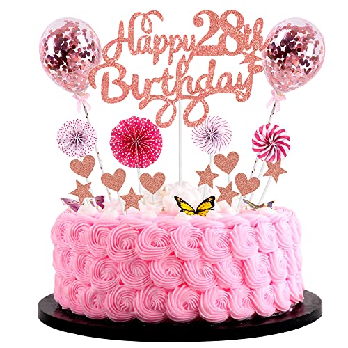 Tortendeko 28 Geburtstag Deko Kuchen Topper 28 Kuchen Deko 28 Geburtstag Frau Happy Birthday 28 Tortendeko 28 Jahre Frau Kuchendeko 28. Geburtstag Frau Rosa Tortendeko 28. Geburtstag Frau Rosegold von Cnrose