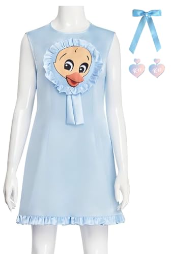 Cnulaueu Damen Cry Baby Melanie Cosplay Kostüm K12 Blau Kleid Anzug Halloween Bühne Outfit Pyjamas Kleid Full Set (Blau, 3XL) von Cnulaueu