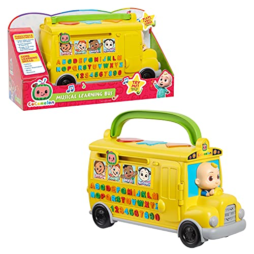 CoComelon 96111 Learning Bus Lernbus, gelb, H 16.6cm x W 30.8cm x D 11.8cm von CoComelon