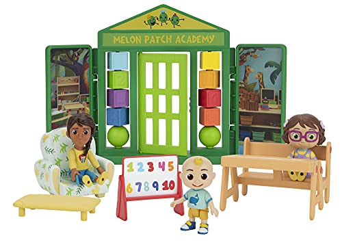 CoComelon CMW0067 - Deluxe Spielset Schule, mit 3 beweglichen Figuren und Zubehör, Spielzeug ab 3 Jahren von CoComelon