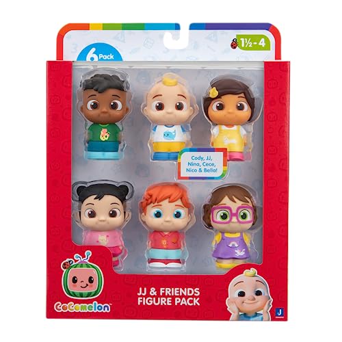 CoComelon JJ und Freunde 6 Figuren Pack - Inklusive JJ, Bella, Cody, Nico, Nina und CeCe - Höhe ca. 7 cm von CoComelon