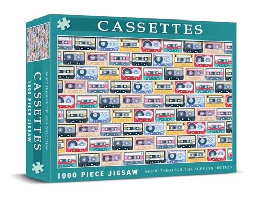 Dexc Iconic Cassettes "Through The Ages" Retro 1000 Teile Classic Jigsaw Puzzle, Geschenke für Männer, Herausfordernde Puzzles für Erwachsene von Coach House Partners