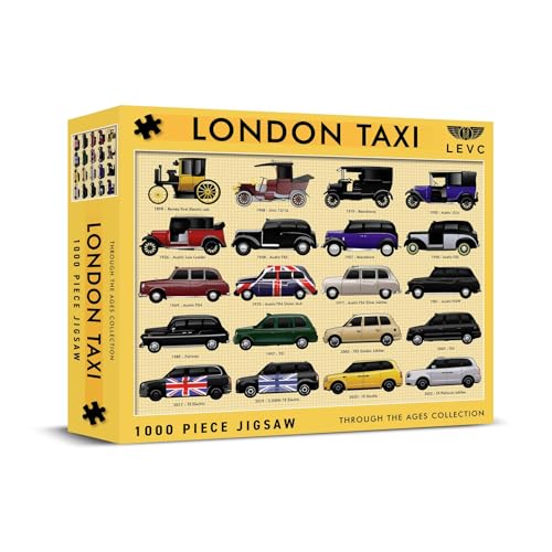 Dexc Iconic London Taxis "Through The Ages" Retro 1000 Teile Klassisches Puzzle, Geschenke für Männer, Herausfordernde Puzzles für Erwachsene von Coach House Partners