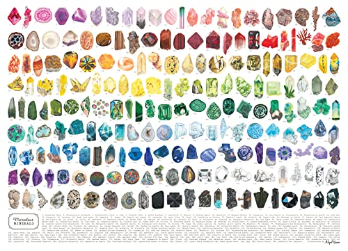 Cobble Hill 1000 Teile Puzzle – Marvelous Minerals – Musterposter im Lieferumfang enthalten von Outset Media