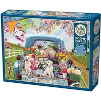 Cobble Hill - Beladener Truck im Frühling, 500 Teile von Cobble Hill Puzzles