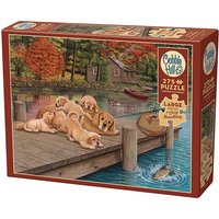 Cobble Hill - Golden Retriever am Steg, 275 Teile von Cobble Hill Puzzles