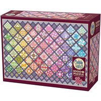 Cobble Hill - Quilt mit bunten Quadraten, 2000 Teile von Cobble Hill Puzzles