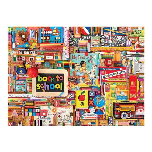 Cobble Hill 1000 Teile Puzzle – Back to School – Musterposter im Lieferumfang enthalten von Cobble Hill