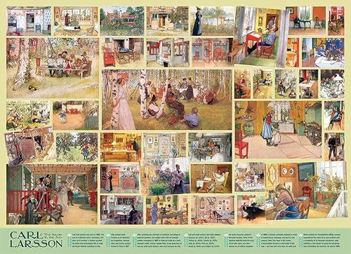 Cobble Hill 1000 Teile Puzzle – Carl Larsson – Musterposter im Lieferumfang enthalten von Cobble Hill